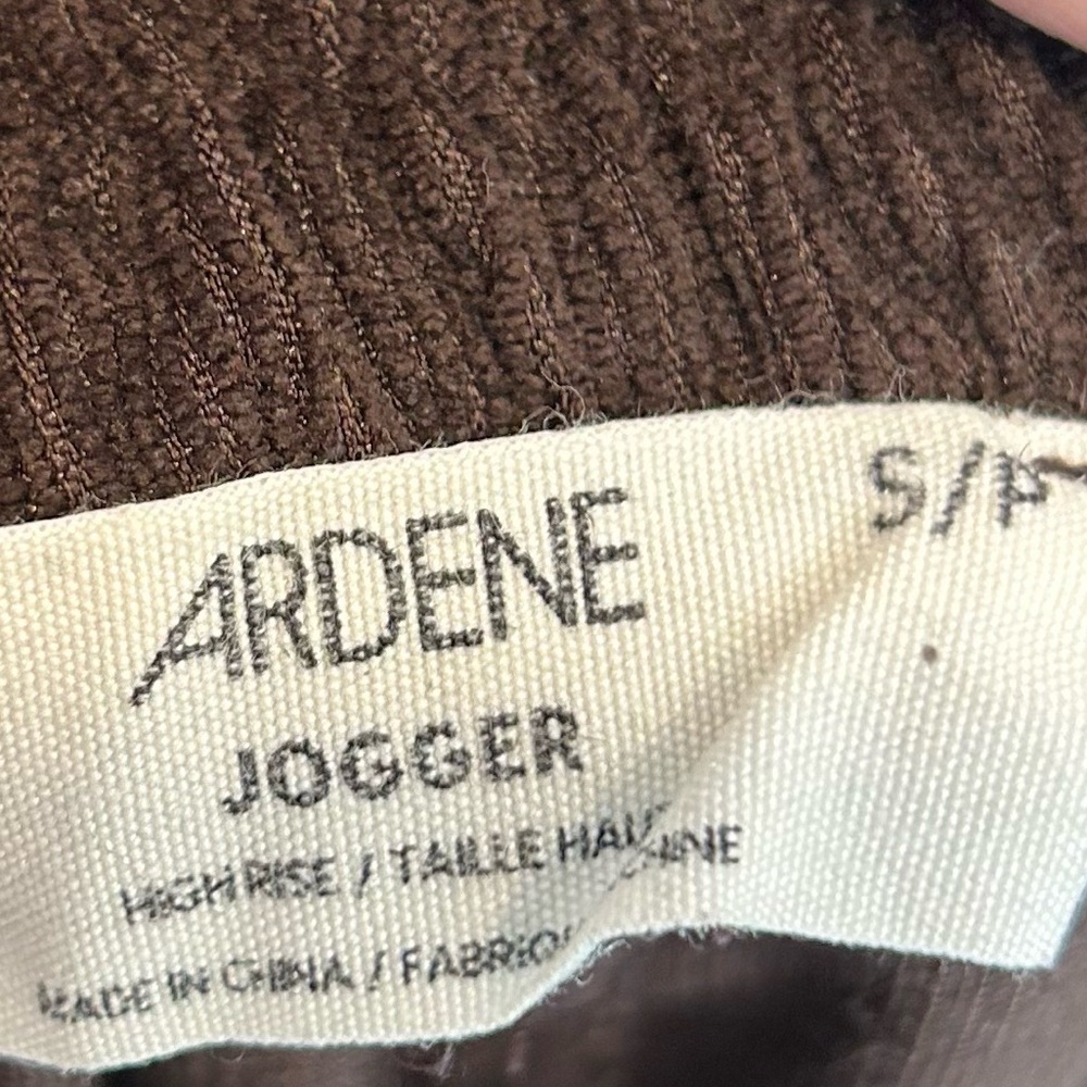 Ardene Corduroy Carpenter Joggers Pants Brown - Picture 8 of 9